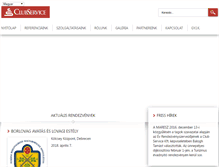 Tablet Screenshot of clubservice.hu